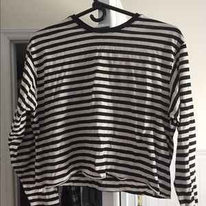 Black and white stripped shirt